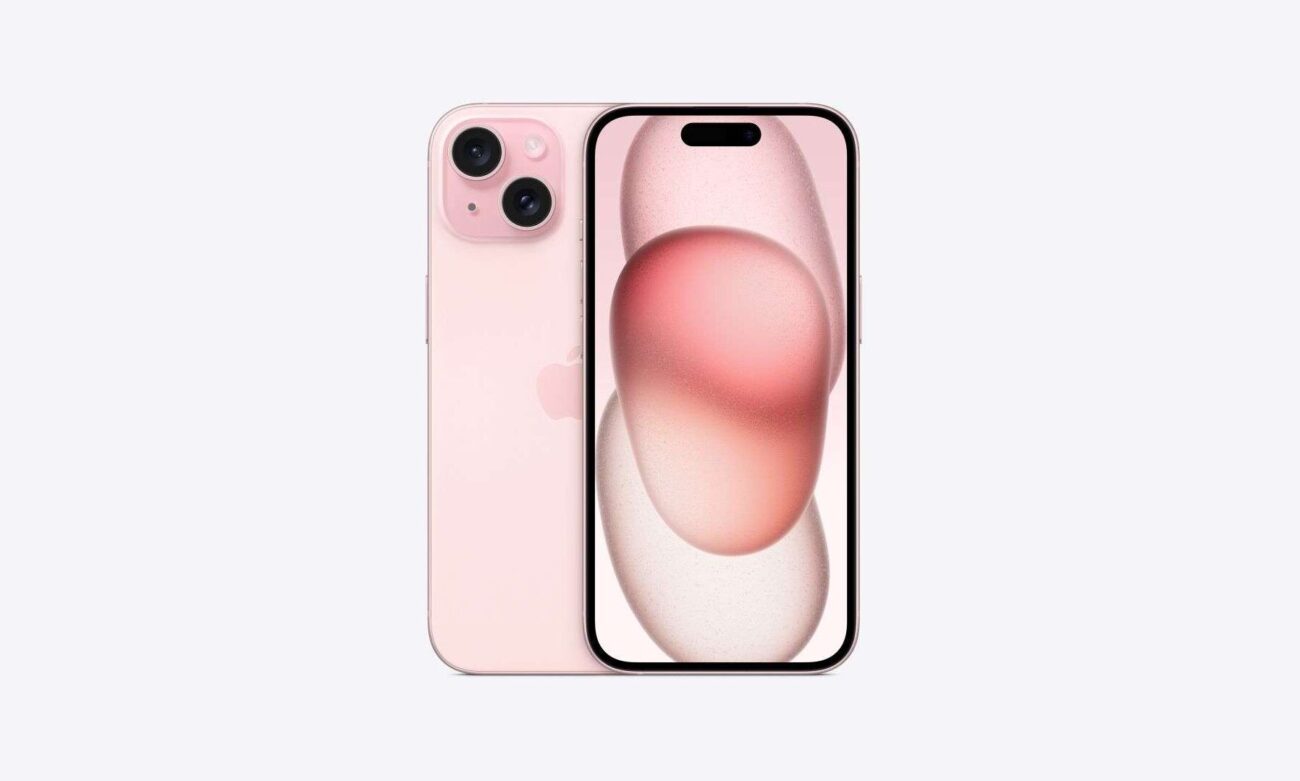 Apple iPhone 15 green/pink